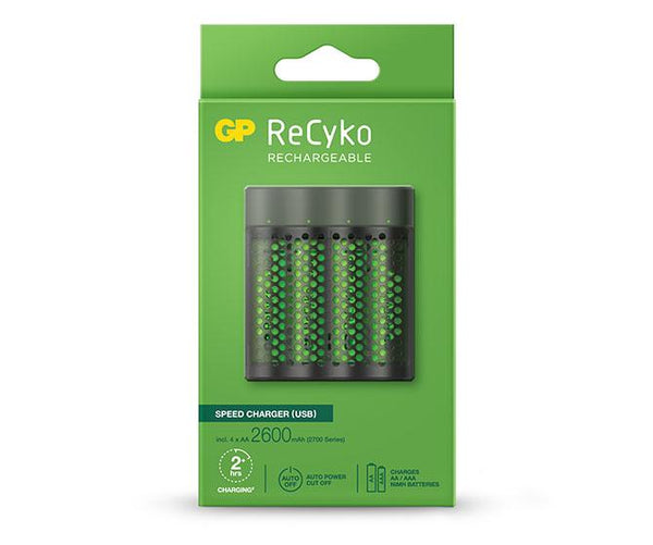 GP ReCyko 4xAA 2100mAh / Cargador + pilas recargables