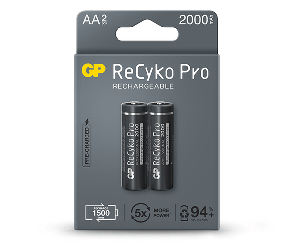 GP ReCyko Pro 2000mAh AA (Paquete de 2 pilas)